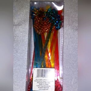 Vtg Tropical Themed Swizzle Sticks, NOS Unopened Original Packaging.